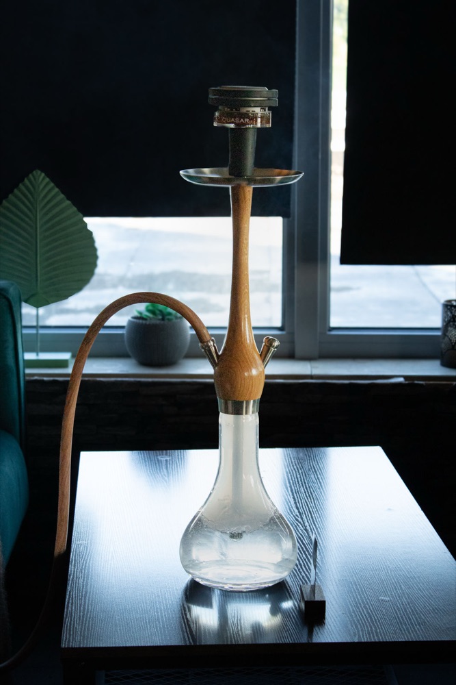 Premium Shisha auf dem Tisch in der View Lounge